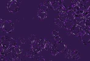 Light Purple vector background with bubbles.