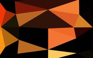 Light Yellow, Orange vector abstract polygonal layout.