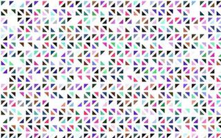 Light Multicolor, Rainbow vector template with crystals, triangles.