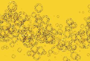 Light Yellow, Orange vector template with circles.