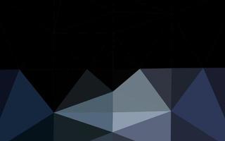 Dark Black vector shining triangular pattern.