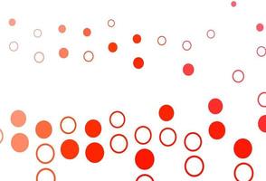 Light Red vector backdrop with dots.