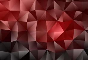 Dark Red vector abstract polygonal texture.