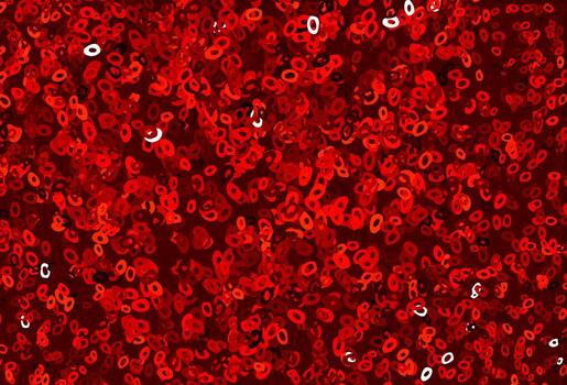 textura de vector rojo claro con discos.