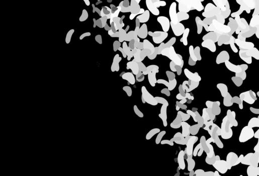 Dark Silver, Gray vector background with abstract forms.