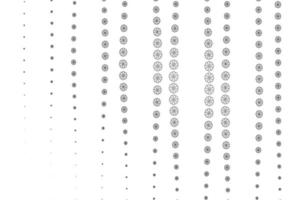 Light Silver, Gray vector background with xmas snowflakes.