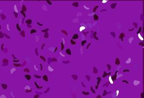Fondo de vector violeta claro con formas abstractas.