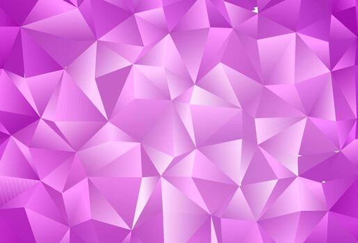 Light Purple vector shining triangular template.