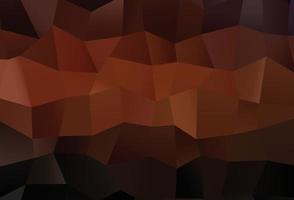 Dark Red vector abstract mosaic pattern.