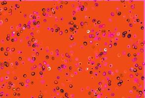 Light Pink, Yellow vector pattern with spheres.