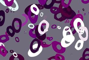 plantilla de vector de color púrpura claro con círculos.