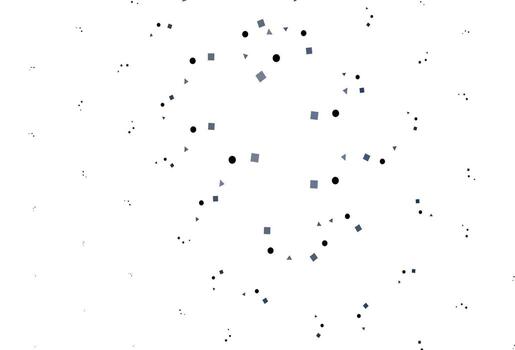 Light BLUE vector pattern in polygonal style with circles.