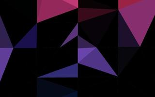 Dark Blue, Red vector shining triangular pattern.