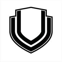 UU Logo monogram vintage design template vector