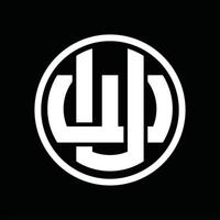 UW Logo monogram design template vector