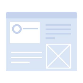 Modern icon of data analysis in flat style vector