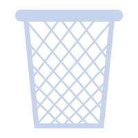 Here is a trendy flat icon of a dustbin vector