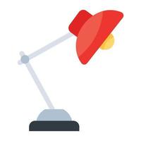 Ready to use flat icon of table lamp vector
