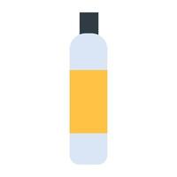 Modern flat icon of water bottle vector