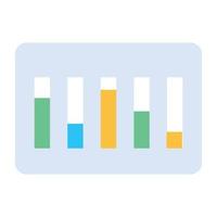 Modern icon of data analysis in flat style vector