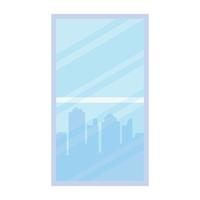 Flat vector icon of window