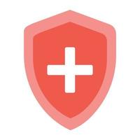 Medical insurance flat icon design vector