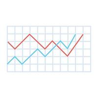 Trendy flat icon of web analytics vector