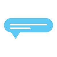 Modern flat icon design of message vector