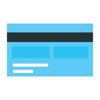 Flat icon design of debit card vector