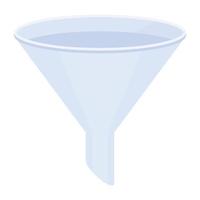 Get this flat icon of funnel vector