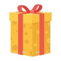 echa un vistazo al icono plano de las recompensas de regalos vector