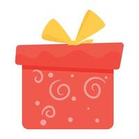 Check out flat icon of gift rewards vector