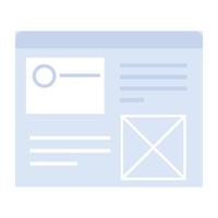 Flat icon design of a document vector