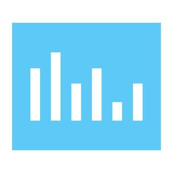 Trendy flat icon of web analytics vector