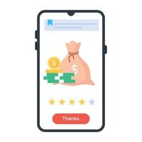 Modern flat icon of customer reviews vector