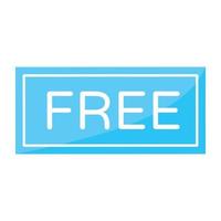 Check this flat icon of free sign vector