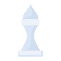 icono plano de moda de pieza de ajedrez vector
