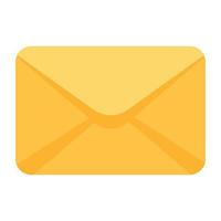 Trendy mail flat icon design vector