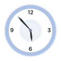 A clock timer flat vector icon