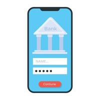 Check this flat icon of bank account vector