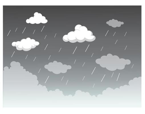 Vector images, cloudy sky background, grassland