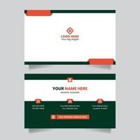 Modern creative business card and name card visiting card horizontal simple clean template design vector