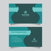 Modern creative business card and name card visiting card horizontal simple clean template design vector