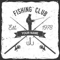 Fishing sport club. Vector illustration.