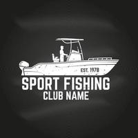 Fishing sport club. Vector illustration.
