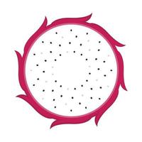 Dragon fruit cartoon vector. Dragon fruit vector on white background.