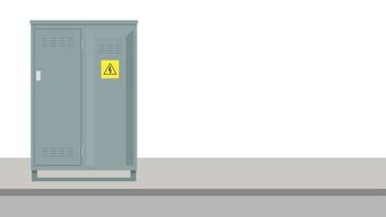 Electrical cabinet cartoon vector. free space for text. wallpaper. copy space. switch box. vector