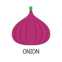 Onion cartoon vector. free space for text. wallpaper. symbol. vector