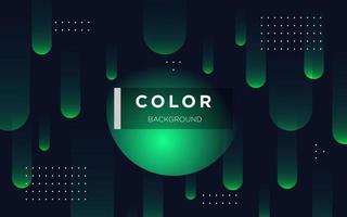 green wide rounded abstract geometric, trendy composition background. eps10 vector