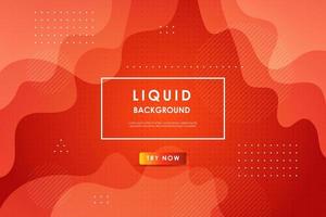 abstract orange gradient wavy light liquid color with geometric shape background. eps10 vector